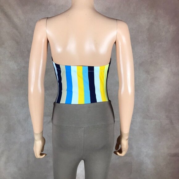 Strapless U-Ring Summer Striped Bodysuit NWT SMALL - Picture 6 of 10